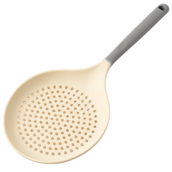 CSSJKYJ Extra Large Skimmer Slotted Spoon, 14.5 inch Silicone Strainer Skimmer Ladle Spoon Spider for Cooking and Frying, Pasta Strainer Spoon Frying Kitchen Cooking Colander