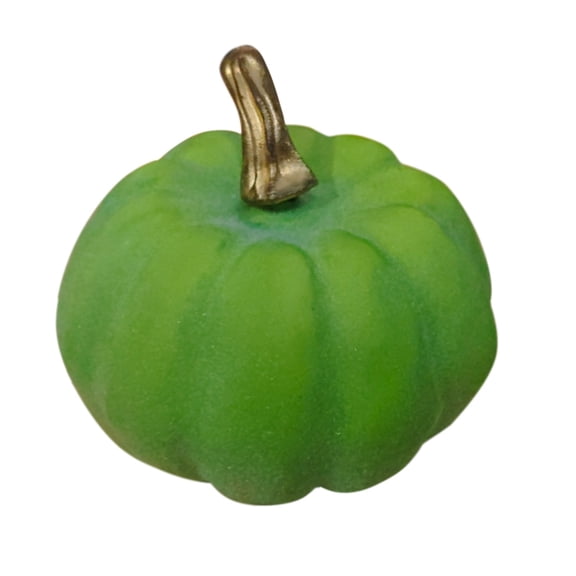 CSSJKYJ Fake Fruit Home House Kitchen Decoration Artificial Lifelike Simulation Mini Pumpkins Halloween Thanksgiving Day House Decoration - Green,1PC