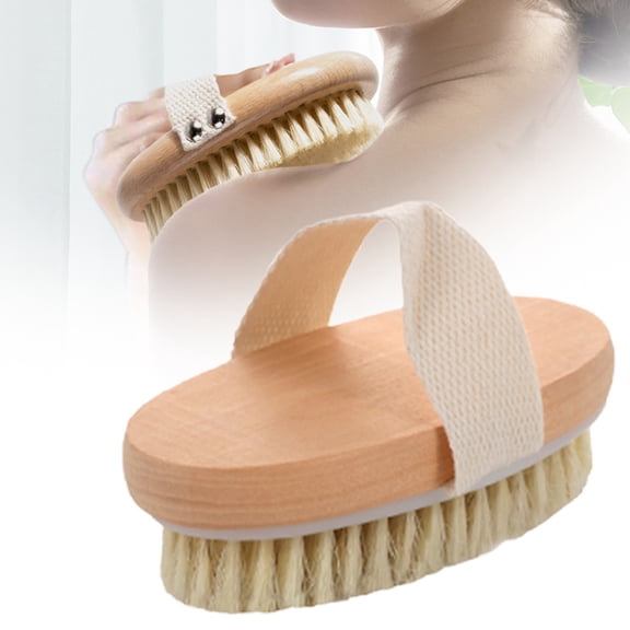 CSSJKYJ Firm Dry Brush & Shower Brush for Body - Handheld Back Scrubber Body Brush Exfoliator & Dead Skin Remover for Body Firm & Tighten Skin Improve Circulation for Men & Women