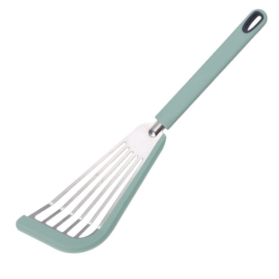 CSSJKYJ Fish Silicone Spatula - Slotted Turner for Cooking - Perfect for Frying - Heat Resistant - Dishwasher Safe -1mm Thick Flexible Flipper - Soft Silicone Grip Handle for Easy Use(Green)