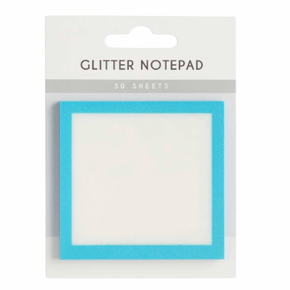 CSSJKYJ Glitter Sticky Notes - Sparkle Notepad Transparent See-Through Notes, Strong Adhesive, Suitble for Office Supplies and Back to Gift(30 Sheet)
