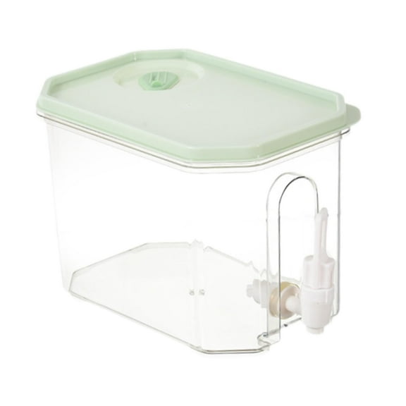 CSSJKYJ Green Beverage Dispenser,Leakproof Multipurpose Juice Water Pitcher for Fridge & Tabletop Household,Food-Grade BPA-Free Plastic Beverage Container,Ideal for Home,Family Gatherings,Parties