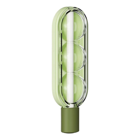 CSSJKYJ Ice Ball Maker Mold,Round Ice Cube Mold for Whiskey Bourbon Cocktail, 3 Balls, Sphere Ice Mold, Easy to Fill & Release(Green)