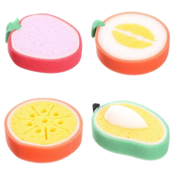 CSSJKYJ Kitchen Cleaning Dishcloth & Stain Removing Sponge — Design Extra Thick Scouring For Scrubbing Pots And Washing Dishes(4Pcs)