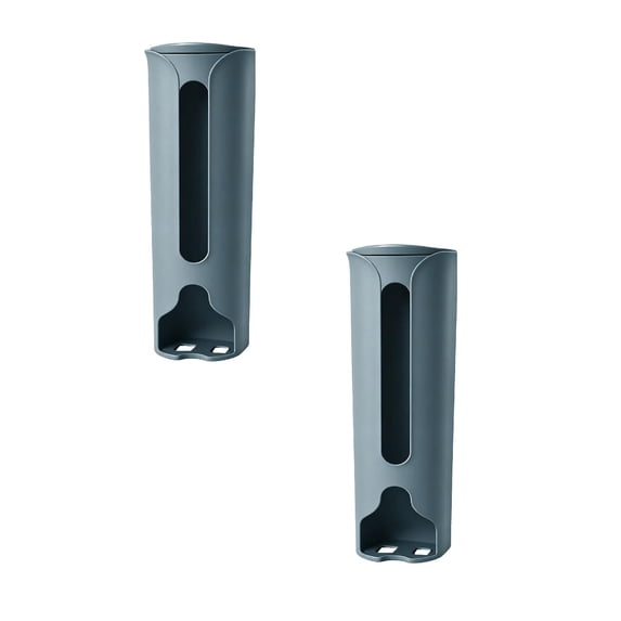 CSSJKYJ Kitchen Grocery Bags Holder 9.05Inch Wall Mount Plastic Bags Organizer Kitchen Plastic Grocery Bags Dispenser Old Bags Saver to The Wall or Cabinet,Blue(2pcs)