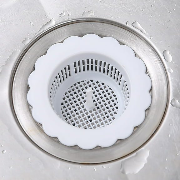 CSSJKYJ Kitchen Sink Strainer Drain Sieve,Spout Filter Basket,Fine Mesh Prevents Clogs from Food Residues,Ideal for Home Kitchens,Bathroom,Dining Rooms,Apartments,Dorms White