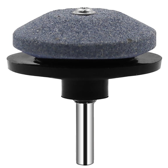 CSSJKYJ Lawnmower Dull Blade Sharpener, 1 Pcs Mower Sharpening Stone Wheel Kit, Universal Garden Tool Grindstone and Knife Edge Whetstone for Any Power Hand Drills(Black)