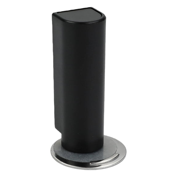 CSSJKYJ Magnetic Door Stopper, Ultra-Thin Invisible Magnetic Door Catch, Windproof Silent Door Stop with Strong Adhesive, No-Drill Floor Mounted Door Holder to Keep Doors Open(Black)