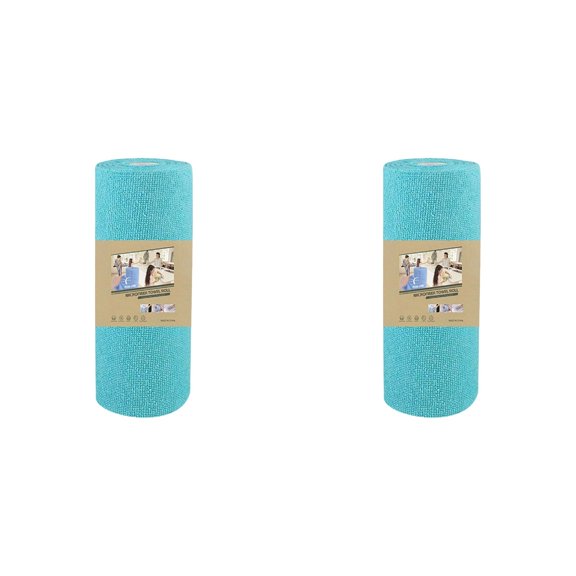 CSSJKYJ Microfiber Cleaning Cloth Roll,Reusable Tear Away Microfiber Towels,Washable Ultra Absorbent Rags Drying Dishcloths for Car,Home,Garage or Shop(Blue)