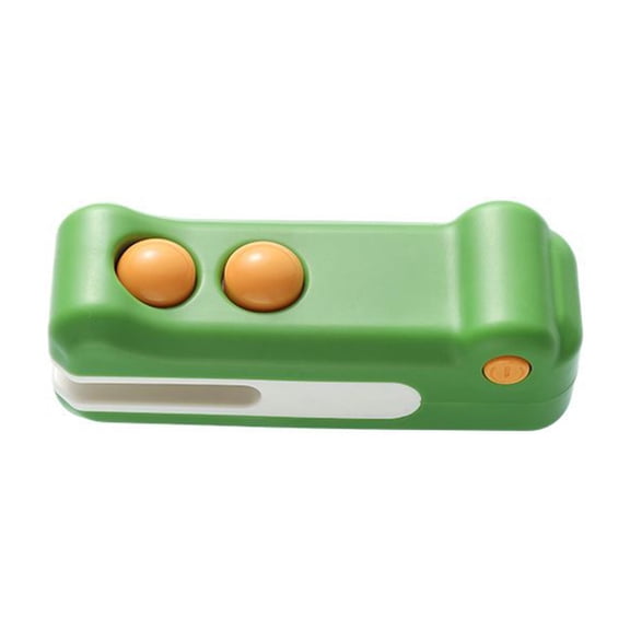 CSSJKYJ Mini Bag Sealer, 2026 2 in 1 Rechargeable Chip Bag Sealer with Cutter and Magnet, Portable Handheld USB C Heat Sealer Resealer Machine for Snack Plastic Bags Food Storage (Green)