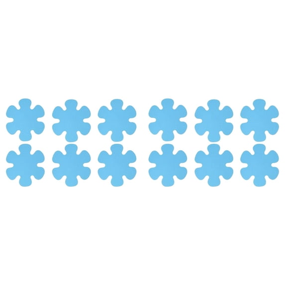 CSSJKYJ Non Slip Bathtub Stickers, 12 PCS Shower Stickers for Safety Bathroom Tubs, Bathtub Non Slip Stickers and Adhesive Decals Scraper for Bath Tub, Shower Floor(Blue)