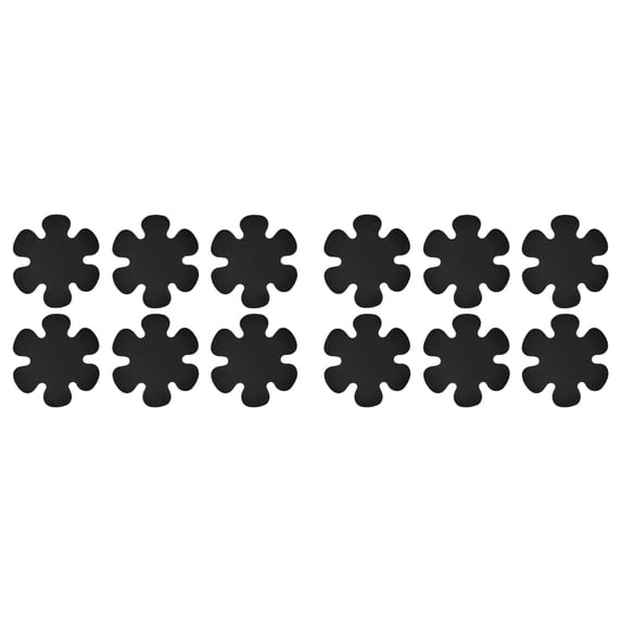 CSSJKYJ Non Slip Bathtub Stickers, 12 PCS Shower Stickers for Safety Bathroom Tubs, Bathtub Non Slip Stickers and Adhesive Decals Scraper for Bath Tub, Shower Floor(Black)