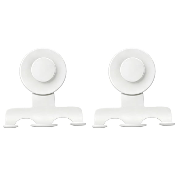 CSSJKYJ Razor Holder for Shower, 2PCS Suction Cup Razor Holders, Heavy Duty 15LBS Removable Damage-Free Metal Hooks for Bathroom Towel Loofah Shaver Bathrobe, Easy Install(Color:White)