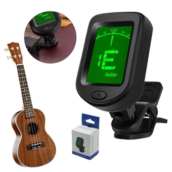 CSSJKYJ Rechargeable Guitar Tuner Chromatic Digital Tuner LCD Display for Acoustic Guitar Ukulele Violin(Battery Model)