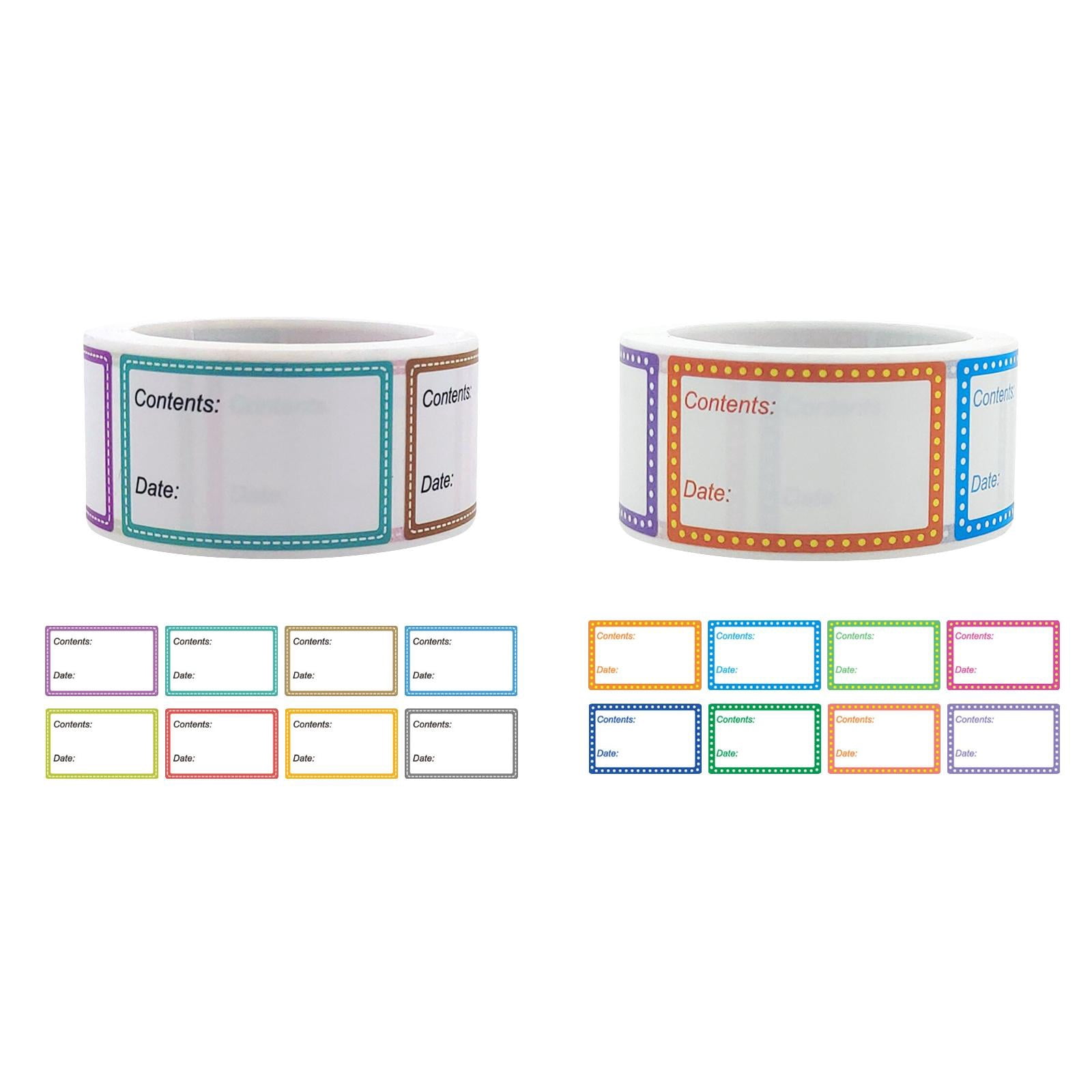 CSSJKYJ Removable Freezer Labels, Date Label 1x1.5 Inch Food Storage ...