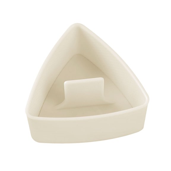 CSSJKYJ Rice Ball Maker Press Large Triangle Rice Mold, Japanese Sushi Making Kit for Lunch Bento Beige