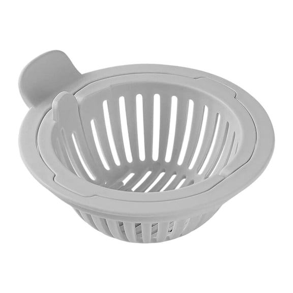 CSSJKYJ Sink Strainer - Anti Clog Drain Screen, Food Catcher Waste Collector,Sturdy Rust Resistant Material, Easy Remove and Clean, Ideal Home Kitchen Accessory 9.3x8.5x3.5cm(White)