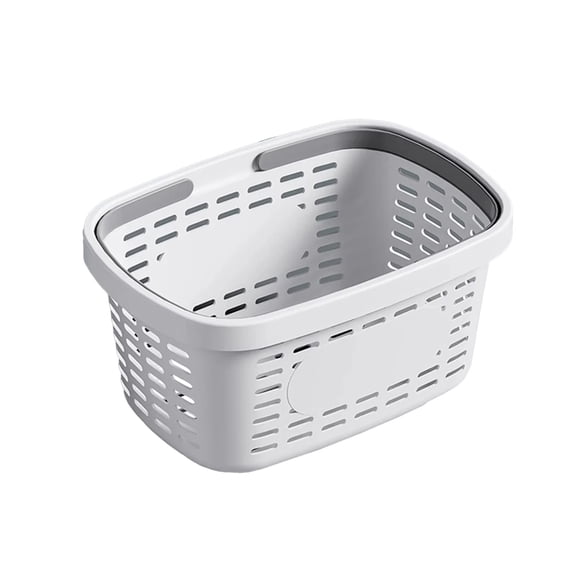 CSSJKYJ Transparent Plastic Bathroom Storage Rack & Shower Shelf,Small Rectangular Utility Basket for Dormitories, Fits Home Bathrooms,Apartments Light Ashy