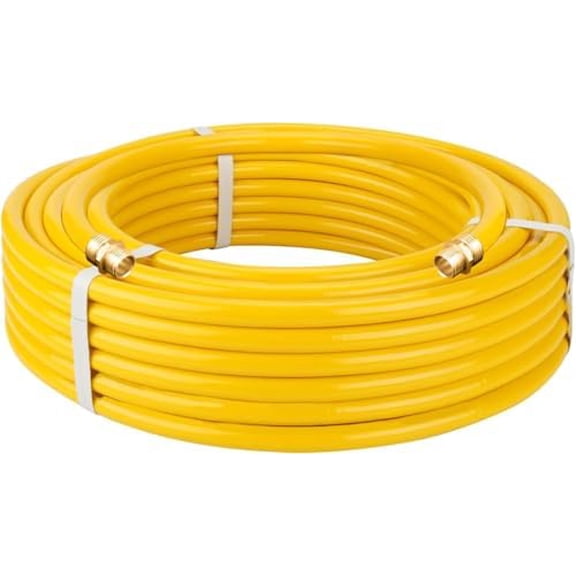 CSST 1/2'' Gas Line Hose,40FT Corrugated Stainless Steel Tubing Pipe, 1/2in Natural Gas Line Propane Pipe Conversion Kit Grill Hose with 2 Male Adapter Fittings for Natural Gas Propane