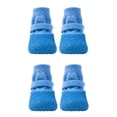 thumbnail image 1 of CSStudio 4 Pack Non Slip Dog Socks with Adjustable Straps, Waterproof Rubber Bottom Pet Paw Protector Booties, Anti Licking Traction Shoes for Indoor Floor & Light Outdoor Walks, 1 of 5