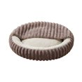 thumbnail image 1 of CSStudio Cozy Hooded Round Pet Bed, Soft Semi-Enclosed Cat Dog Bed, Double Sided Warm Calming Nest Bed for Small Medium Dogs & Cats, Anti- Winter Sleeping Cushion, 1 of 5