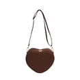 thumbnail image 1 of CSStudio Elegant Shoulder Bag Heart Shape PU Leather Small Handbag with Crossbody Strap, 1 of 7
