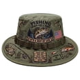 thumbnail image 1 of CSStudio Fishing Boonie Hat, Wide Brim Outdoor Sun Hat with Adjustable Chin Strap, Is A Way Of Life Fisherman Bucket Hat for Camping Hiking Beach, 1 of 5