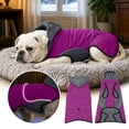 thumbnail image 1 of CSStudio Hooded Leg‑Less Dog Winter Coat, Fleece Lined Warm Pullover Jacket with Leash Hole for Medium Large Dogs, 1 of 9
