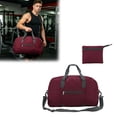 thumbnail image 1 of CSStudio Lightweight Foldable Gym Duffle Bag with Separate Shoe Compartment Water Bottle Pocket Detachable Strap for Travel Sports Weekend Trip, 1 of 7
