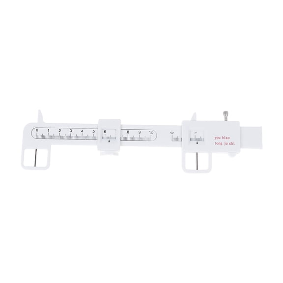 CSStudio PD Pupillary Distance Measuring Ruler Clear Engraved Millimeter Scale PVC Optometry Tool For Optical Store Eye Exam Adult Kids Glasses Fitting Home Remote Measurement