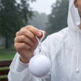 thumbnail image 1 of CSStudio Portable Disposable Rain Poncho Keychain Ball, Waterproof Hooded Emergency Raincoat with Clip Hook for Backpack, Compact Rain Gear for Adults Travel Camping Hiking, Single Unit, 1 of 5