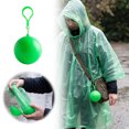 thumbnail image 1 of CSStudio Portable Disposable Raincoat Ball Keychain, PE Waterproof Emergency Rain Poncho with Hook for Backpack, Compact Outdoor Rain Gear for Travel Camping Hiking, Single Unit, 1 of 6