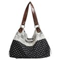 thumbnail image 1 of CSStudio Vintage Floral Lace Patchwork Shoulder Tote Soft Polyester Large Capacity Hobo Bag For Daily Travel Shopping, 1 of 8
