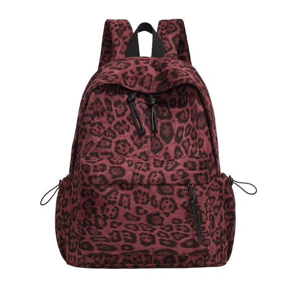 CSStudio Vintage Leopard Print Backpack Lightweight Casual Daypack Men Women Fashion School Bookbag