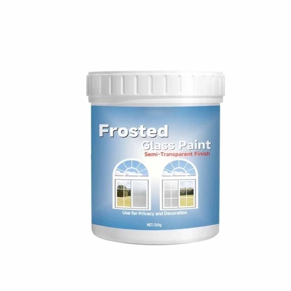 CSStudio Water-Based Frosted Glass Privacy Paint Semi-Transparent Anti-Peep Window Coating Waterproof Scratch Resistant DIY Frosting Paint For Bathroom Shower Office Cabinet Glass