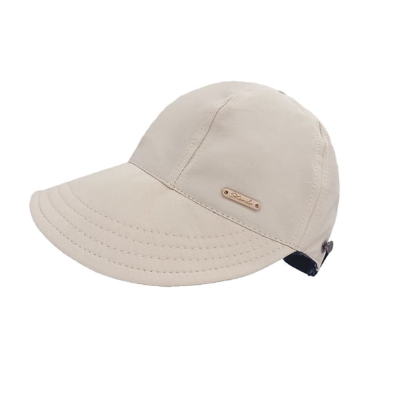CSStudio Women Wide Brim Sun Hat with Ponytail Hole, Adjustable Lightweight Polyester UV Protection Travel Cap Foldable Outdoor Hat for Beach Gardening Camping