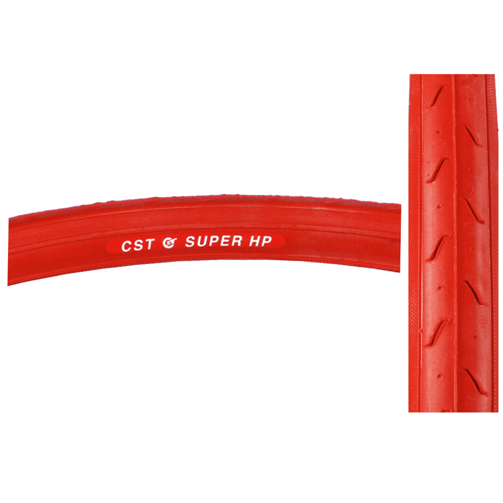 CST Bicycle C740 Super HP Clincher Tire 27x1-1/4" RED 27" / 630 ISO Road Bike