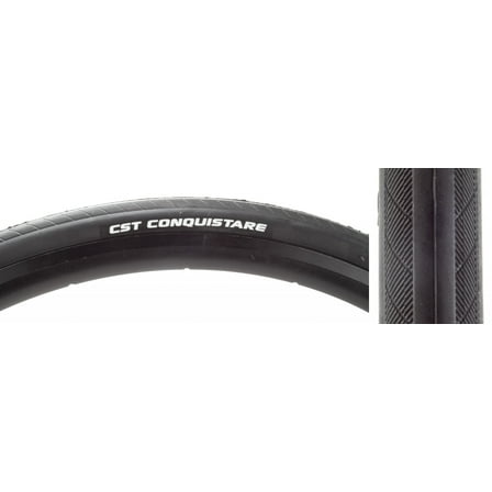 CST Caldera Tire 700 x 25 Clincher Wire Black Reflective Road Bike