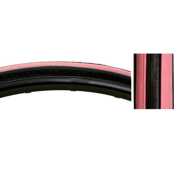 CST Czar Comp Tire Black Pink 700x23c Clincher Road Race Fixed Gear Bike