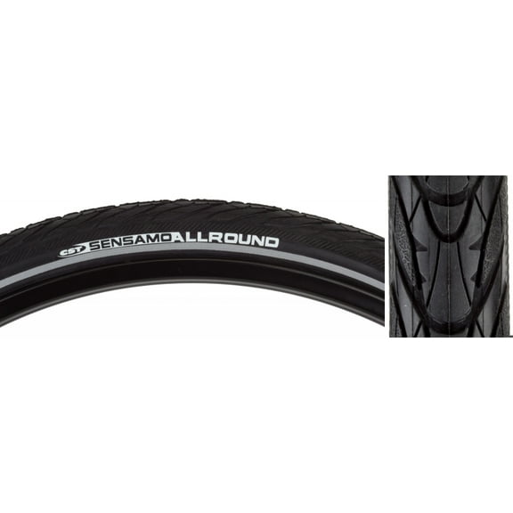 Cst Premium Sensamo Allaround 26x1.75 Wire TPI 75 Black/Bsk Reflective Road