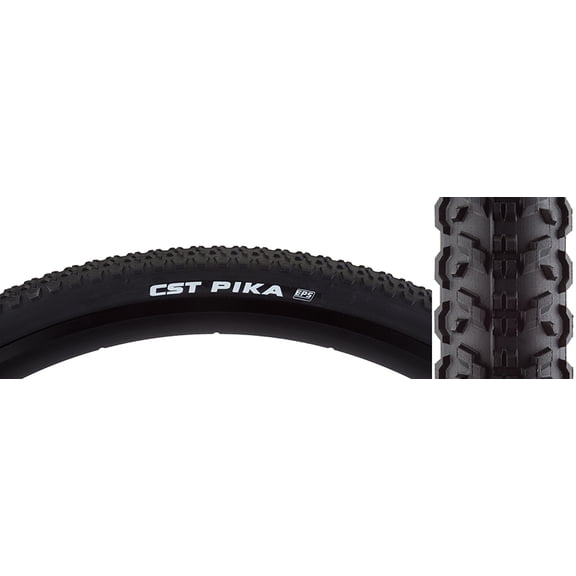 CST Pika Tire 700 x 38 Clincher Wire Black Dual Compound EPS Puncture Protection