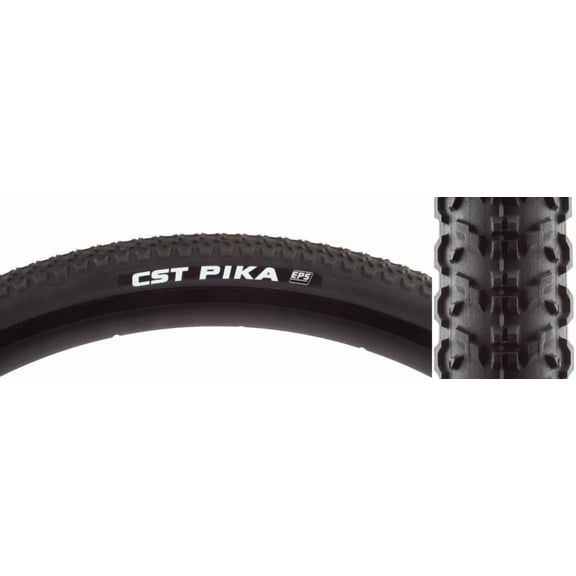 CST Pika Tire - 700 x 42, Clincher, Wire, Black, 60tpi, EPS Puncture Protection