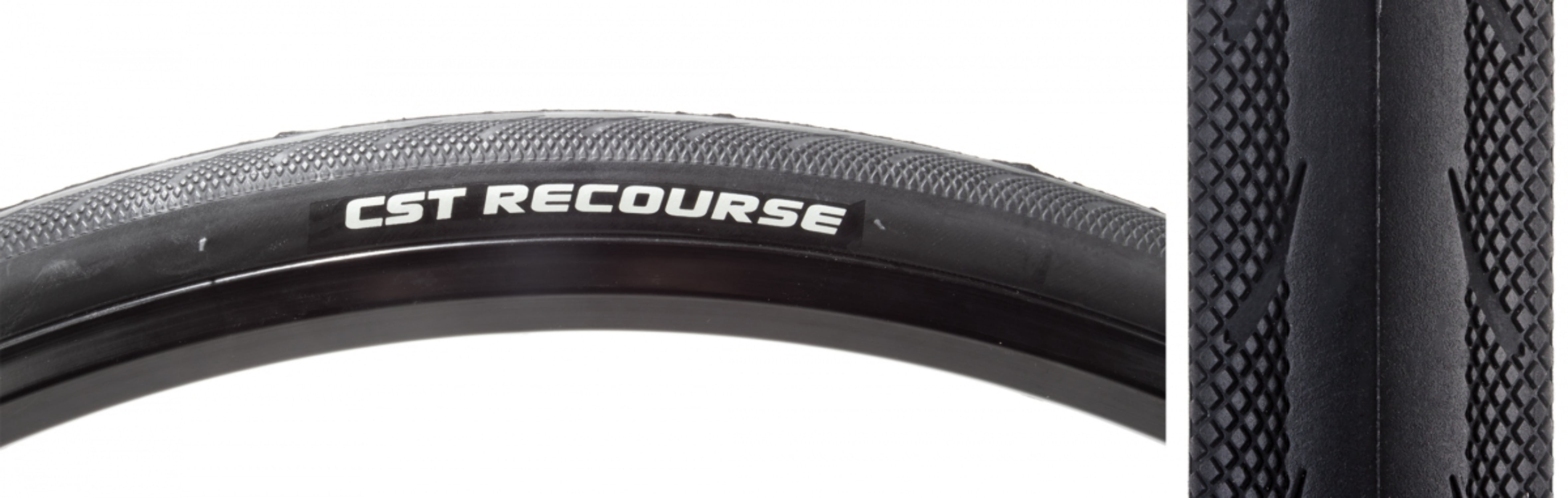 CST Recourse Tire 700 x 28 Clincher Wire Black Dual Compound Road Bike
