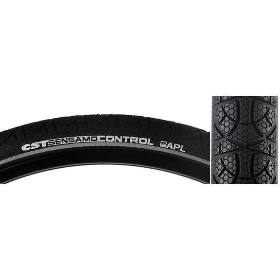 CST Sensamo Control Tire - 26 x 1.75, Clincher, Wire, Black, APL Puncture Protection