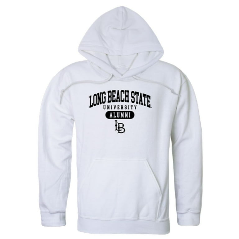 CSULB California State University Long Beach Alumni Fleece Hoodie Sweatshirts White Small Walmart