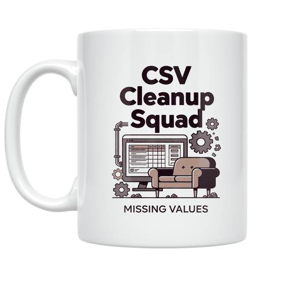 CSV Cleanup Squad Design - Data Analyst - 11 oz Ceramic Coffee Mug
