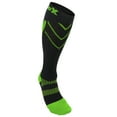 thumbnail image 1 of CSX Compression Socks, Sport Recovery Style, 15-20 mmHg, Green on Black, Small, 1 of 5