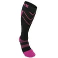 thumbnail image 1 of CSX Compression Socks, Sport Recovery Style, 15-20 mmHg, Pink on Black, Small, 1 of 5