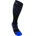thumbnail image 1 of CSX Compression Socks, Sport Recovery Style, 15-20 mmHg, Royal Blue on Black, X-Large, 1 of 5