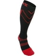 thumbnail image 1 of CSX Compression Socks, Sport Recovery Style, 20-30 mmHg, Red on Black, Medium, 1 of 6